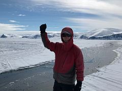 02B Jerome Ryan Poses With A Break In The Ice That Stopped Our Progress On Day 2 On Floe Edge Adventure Nunavut Canada